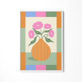 a picture of a vase with flowers in it