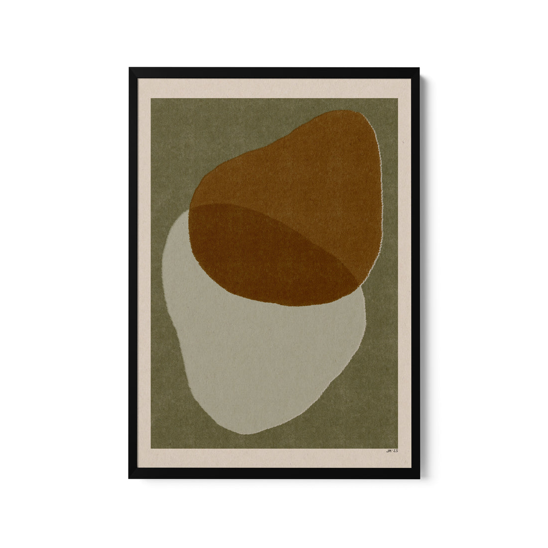 a picture of a brown and white object