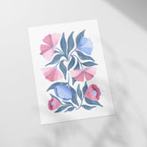 a picture of a flower on a piece of paper