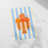 a piece of paper with a picture of a bowl of fruit on it