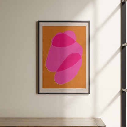 a picture hanging on the wall of a room