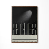 a black and white photo of a black and white poster