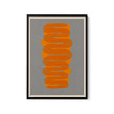 a picture of an orange object on a gray background