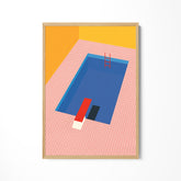 a picture of a blue square with a red square in the middle