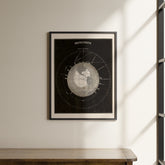 a picture hanging on the wall of a room