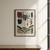 a picture hanging on the wall of a room