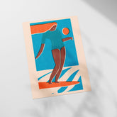 a person riding a surfboard on top of a wave