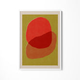 a picture of a red hat on a green background