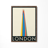 a picture of a tall building with a rainbow on it