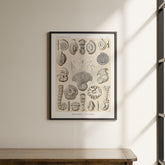 a picture hanging on the wall of a room