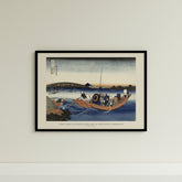 a painting of a boat with people on it